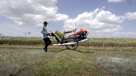 รถดำนาเดินตาม 4 แถว KW4