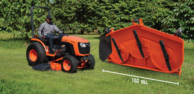 B2401 พร้อมเครื่องตัดหญ้าใต้ท้องรถ