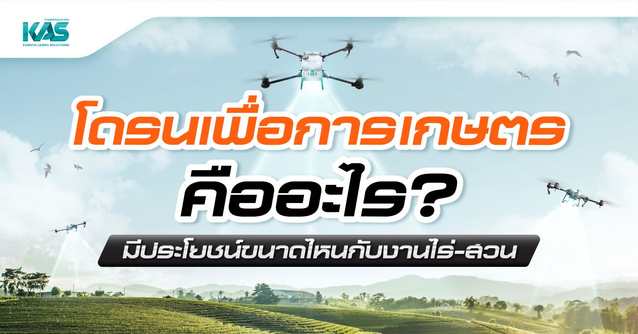 โดรนเพื่อการเกษตร คืออะไร? มีประโยชน์ขนาดไหน <BR> กับงานไร่-สวน
