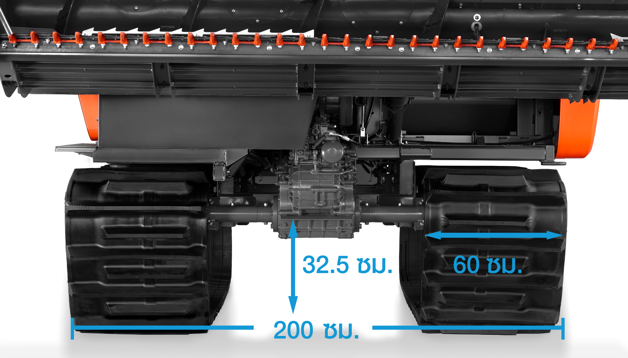 ขนาดฐานล้อกว้างพร้อมความสูงใต้ท้องรถ