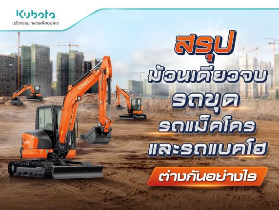 Small Excavator หรือ Mini-Excavator คืออะไร <BR> รถแม็คโครเล็ก สมรรถนะใหญ่ล้นคัน