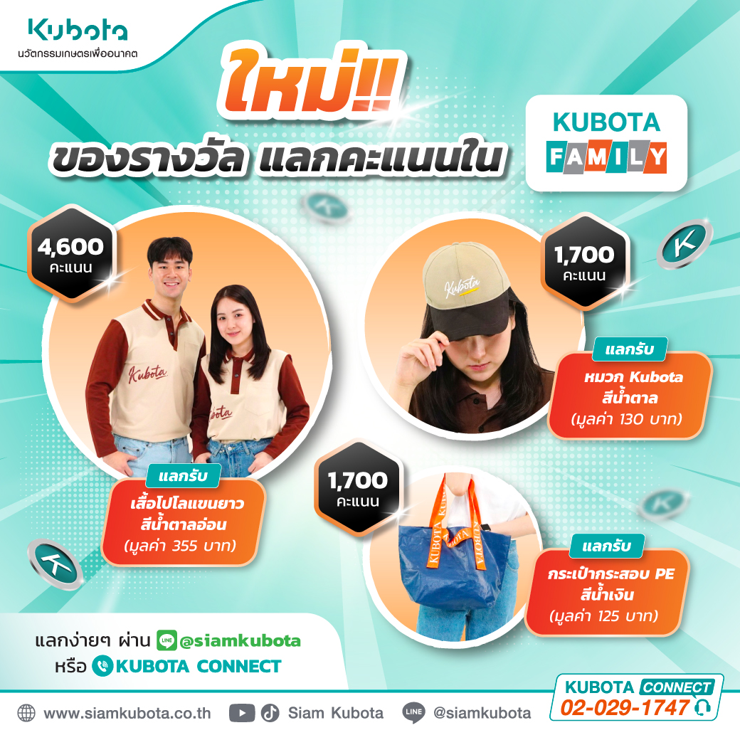 ของรางวัลแลกคะแนนใหม่ ประจำเดือนมิถุนายน 2568